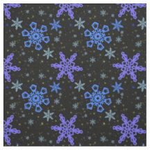 Schneeflocke-blaues Lila auf Schwarzem