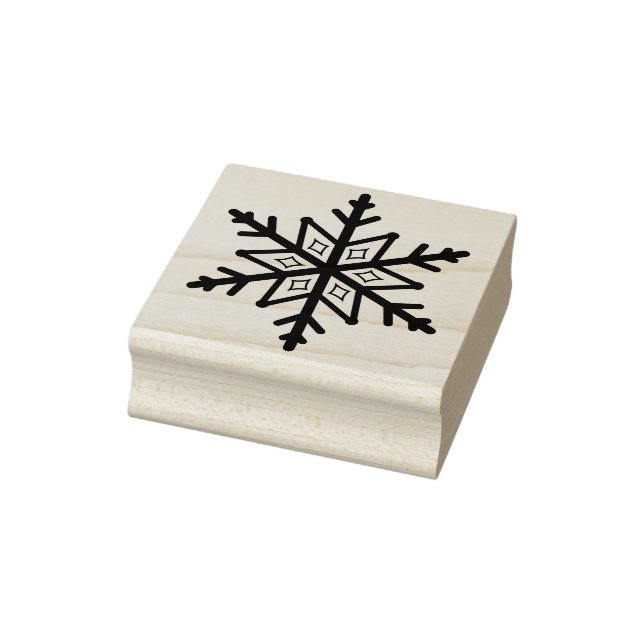 Schneeflocke Briefmarke Gummistempel (Stempel)