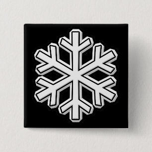 Schneeflocke Button