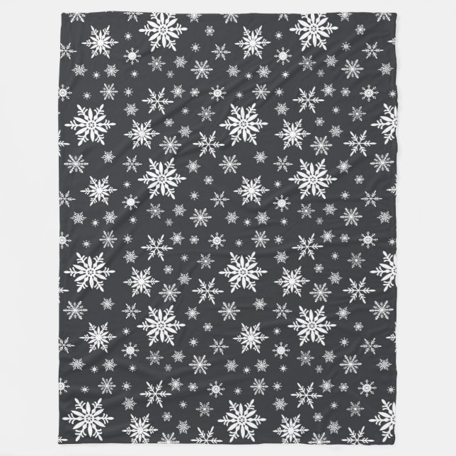 Schneeflocke-Decke für Tafelkunst Fleecedecke (Vorderseite)