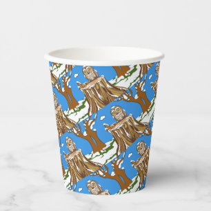 Schneeflocke den Owl Paper Cup Pappbecher