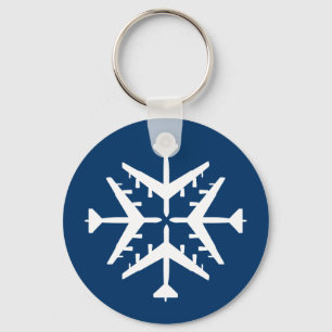 Schneeflocke der Flugzeug-B-52 Schlüsselanhänger