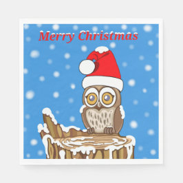 Schneeflocke die Schüssel zu Weihnachten Serviette