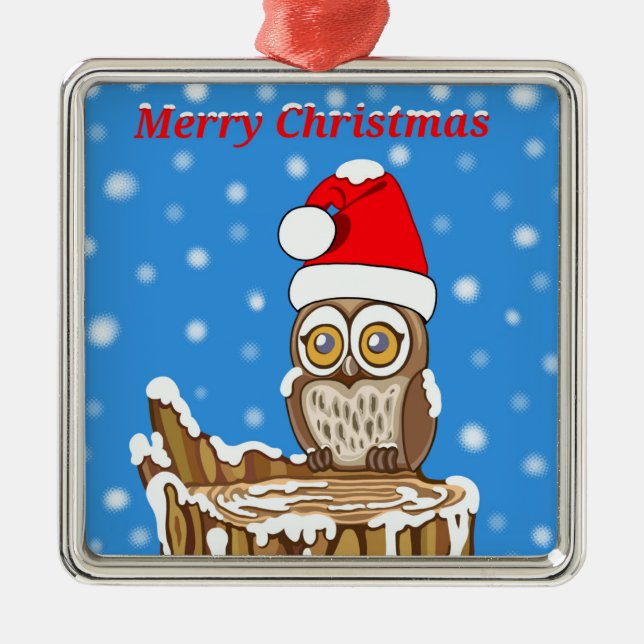 Schneeflocke die Schüssel zu Weihnachten Silbernes Ornament (Vorne)