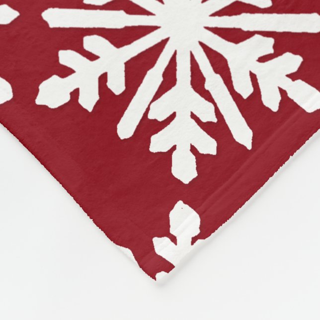 Schneeflocke Fleecedecke (Ecke)