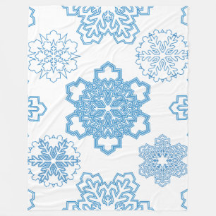 Schneeflocke Fleecedecke