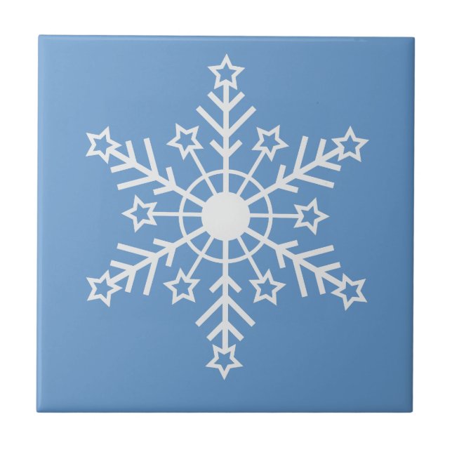 Schneeflocke Fliese (Vorderseite)
