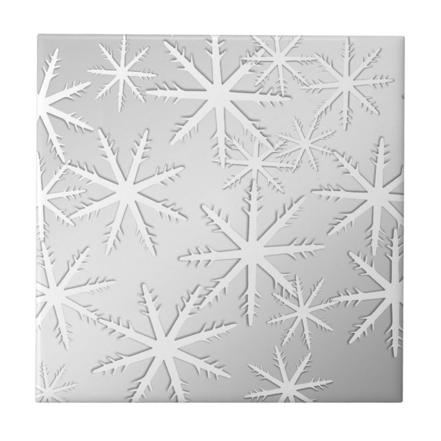 Schneeflocke Fliese (Vorderseite)