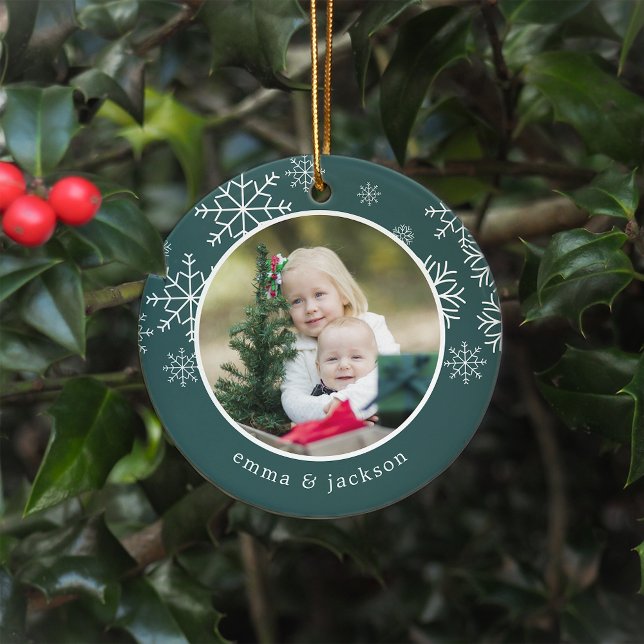 Schneeflocke | FOTO Keramik Ornament (Von Creator hochgeladen)