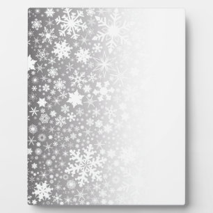 Schneeflocke Fotoplatte