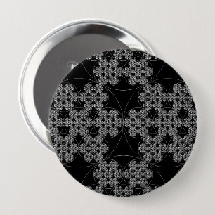 Schneeflocke Fraktal-Muster Button