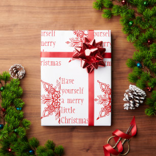 Schneeflocke Frohe kleine Weihnachten (oder anpass Geschenkpapier