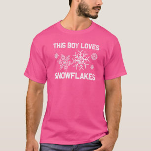 Schneeflocke für Jungen Kinder Winter Schnee T-Shirt