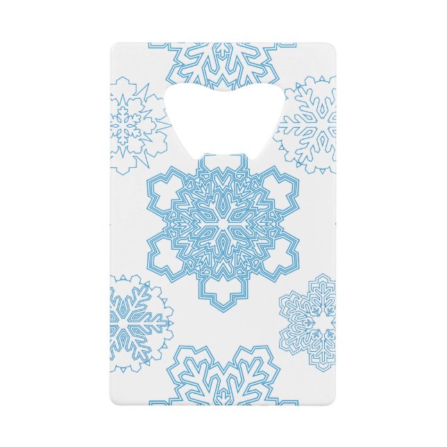 Schneeflocke Geldbeutel Flaschenöffner (Vorderseite)