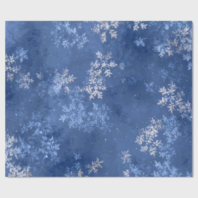 Schneeflocke Geschenkpapier (Flach)
