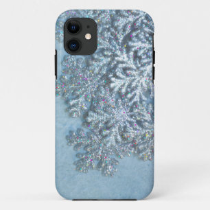 Schneeflocke-Glitzer iPhone Weihnachtsabdeckung 11 Hülle