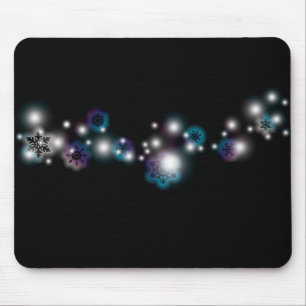 Schneeflocke-Glühen Mousepad