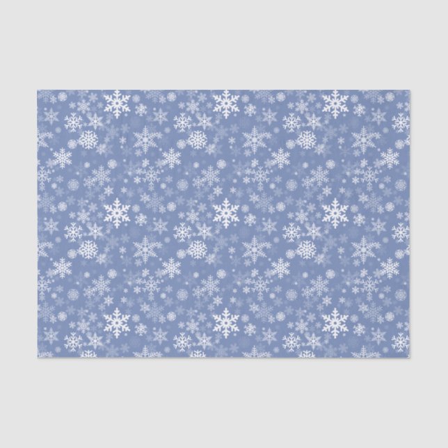 Schneeflocke-Grafik fertigen Farbhintergrund auf a Seidenpapier (Vorderseite)