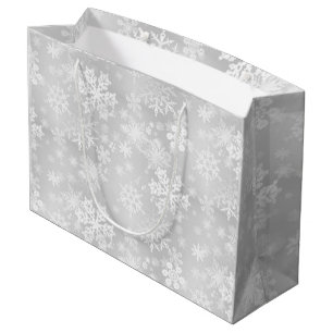 Schneeflocke-große Geschenk-Tasche Große Geschenktüte