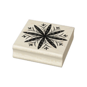 Schneeflocke Gummistempel
