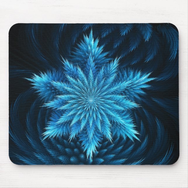 Schneeflocke-Hauch-Mausunterlage Mousepad (Vorne)