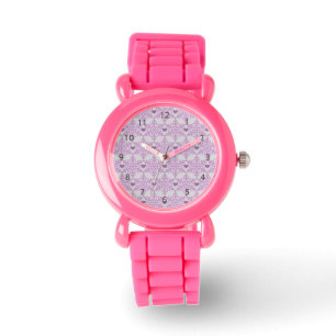 Schneeflocke Herzmuster Armbanduhr