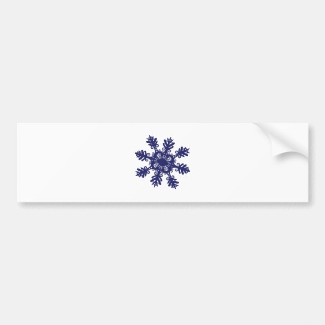 Schneeflocke II Autoaufkleber (Vorne)