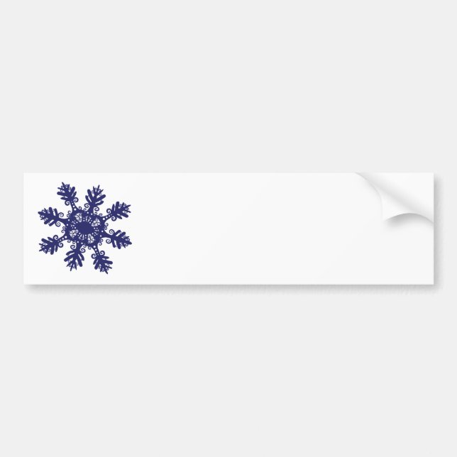 Schneeflocke II Autoaufkleber (Vorne)