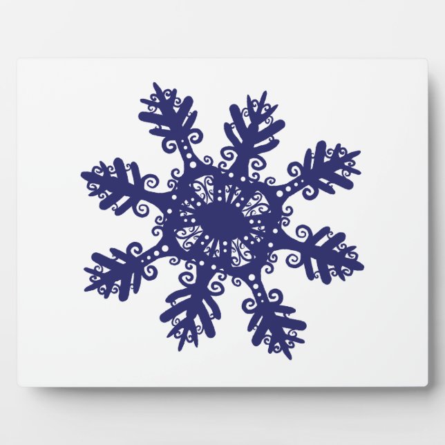 Schneeflocke II Fotoplatte (Vorderseite)