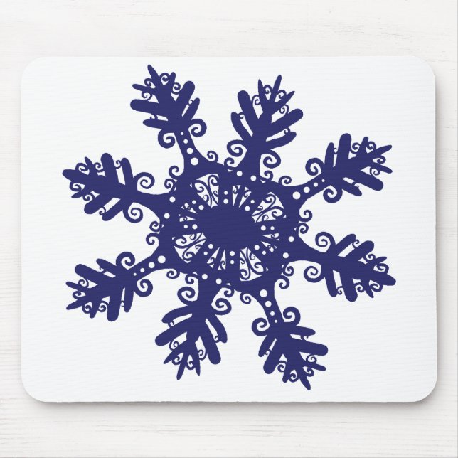 Schneeflocke II Mousepad (Vorne)