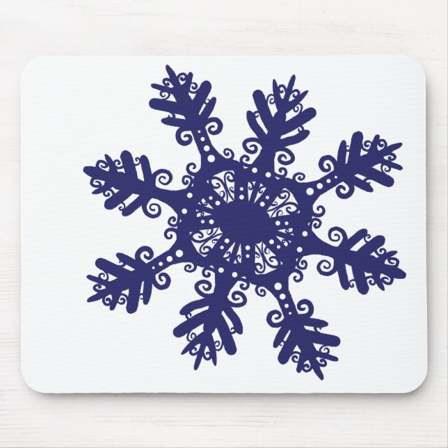 Schneeflocke II Mousepad (Vorne)