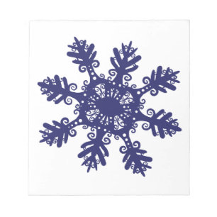 Schneeflocke II Notizblock