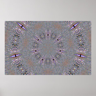 Schneeflocke im Lavendel-Plakat Poster