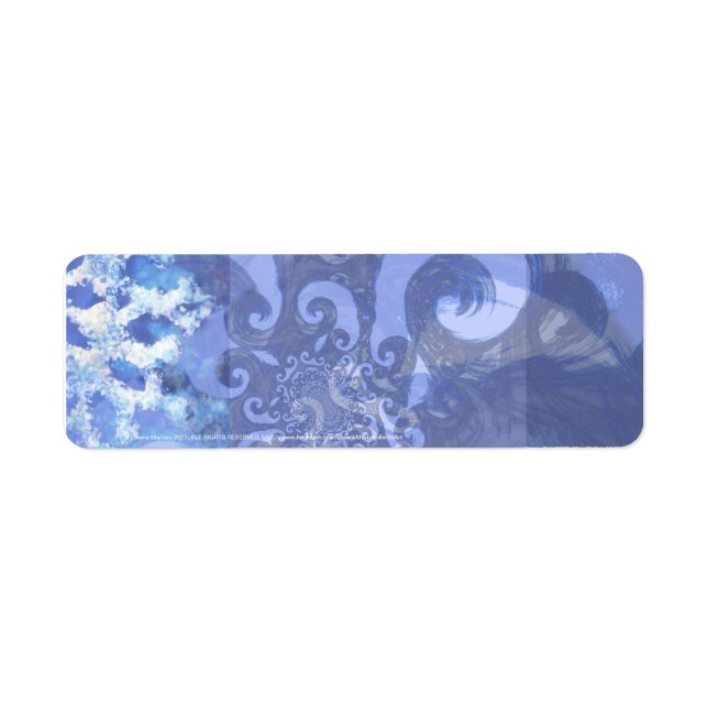 Schneeflocke in blau 8, Winterwinde (Vorne)