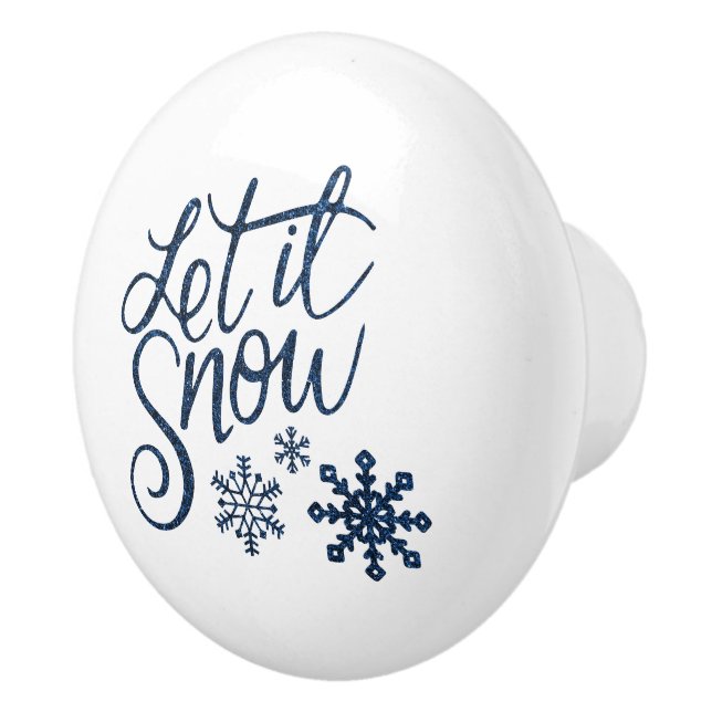 Schneeflocke Keramikknauf (Rechts)