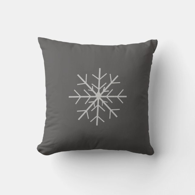 Schneeflocke Kissen (Vorderseite)