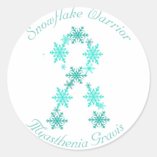 Schneeflocke-KriegerMyasthenia Gravis Aufkleber
