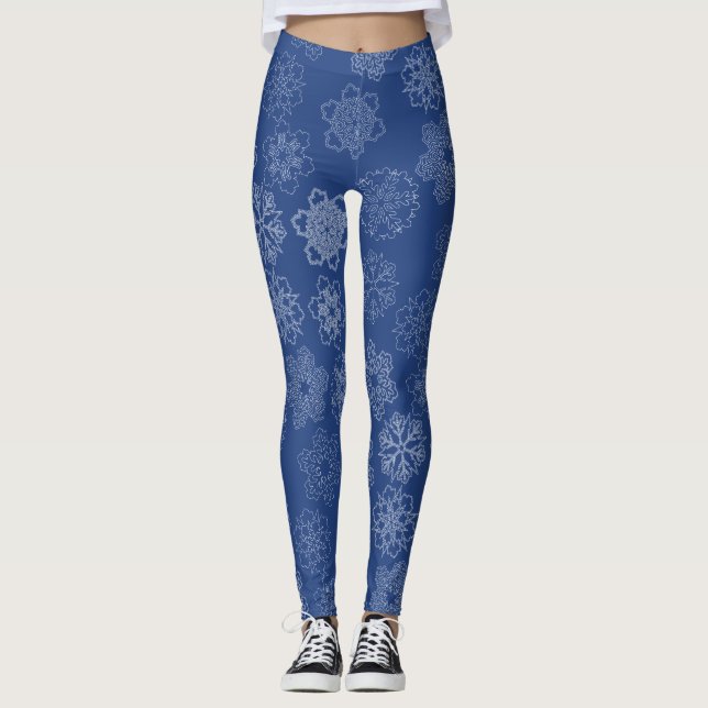 Schneeflocke Leggings (Vorderseite)