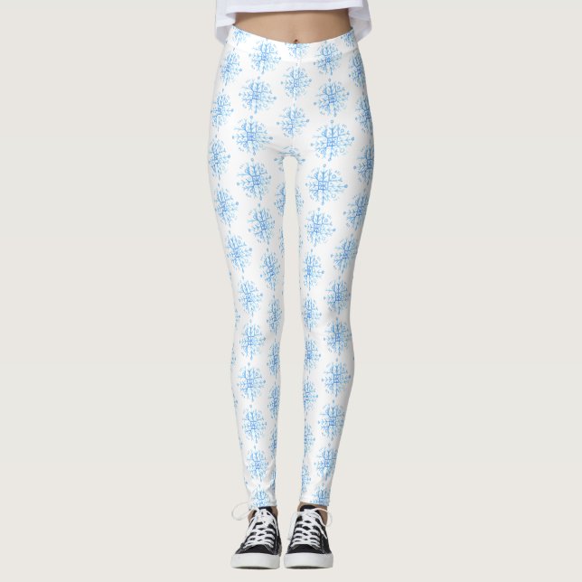 Schneeflocke Leggings (Vorderseite)