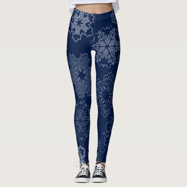 Schneeflocke Leggings (Vorderseite)
