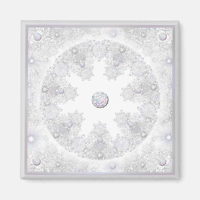 Schneeflocke Magnet (Vorne)