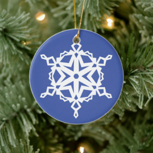 Schneeflocke Nr. 4 Keramik Ornament