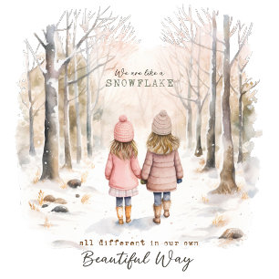 Schneeflocke Ornament Karte