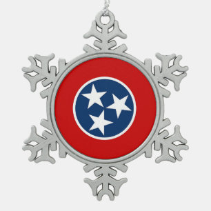 Schneeflocke Ornament mit Tennessee Flag