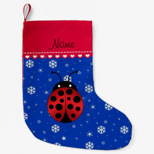 Schneeflocke-Rotstreifen des Namemarienkäfers Kleiner Weihnachtsstrumpf