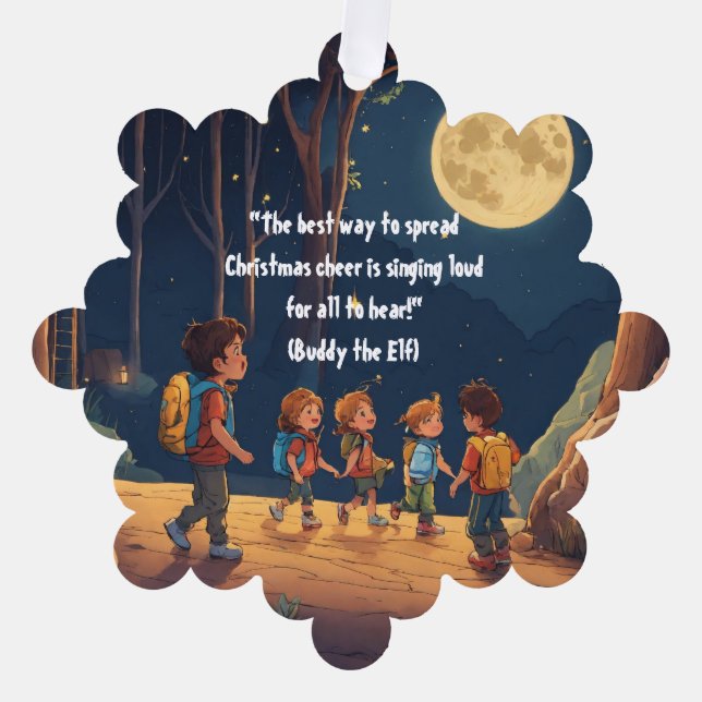 Schneeflocke Ruhe: Matte Paper Ornament Style (Vorderseite)