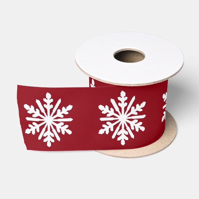 Schneeflocke Satinband (Spule)