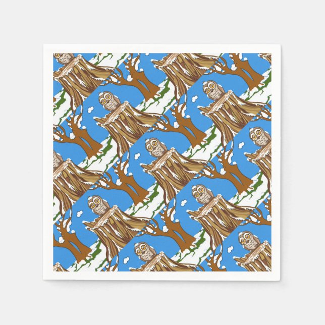 Schneeflocke Serviette (Vorderseite)