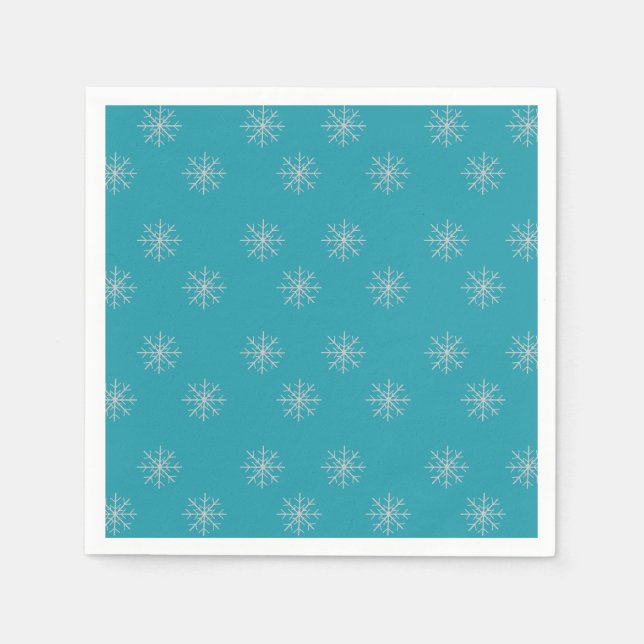 Schneeflocke Serviette (Vorderseite)