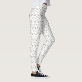 Schneeflocke Silber Gold Weihnachten Weißes Weihna Leggings